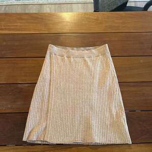 Free People Skyline Knit Midi Skirt in Caramel Heather